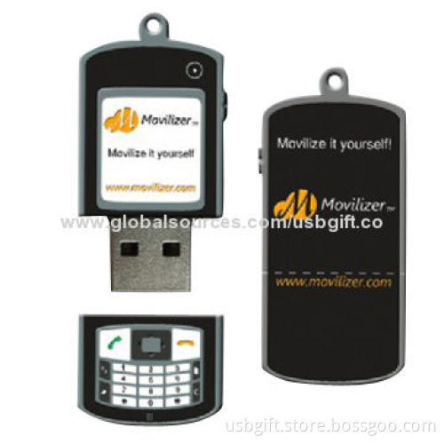 USB Drive, 8GB, Custom Mobile Phone Shape, Promotional Gift